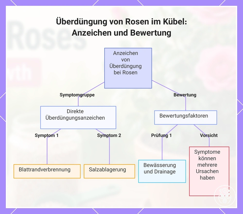 Überdüngung von Rosen im Kübel: Anzeichen und Bewertung