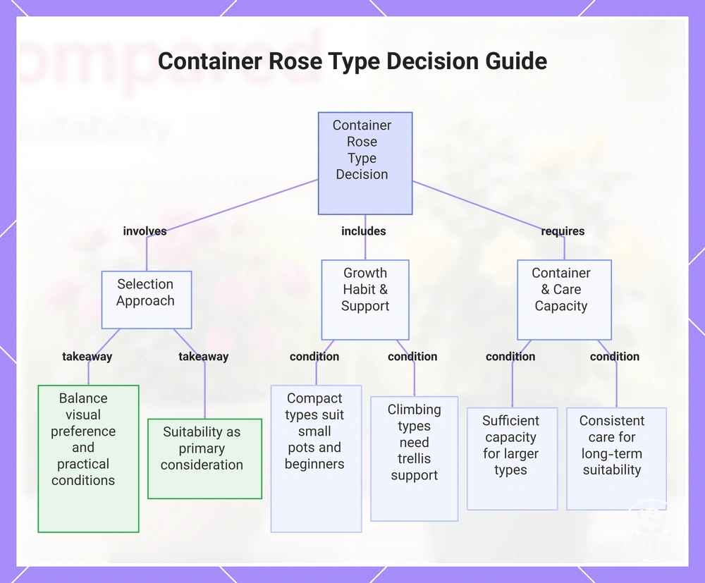 Container Rose Type Decision Guide