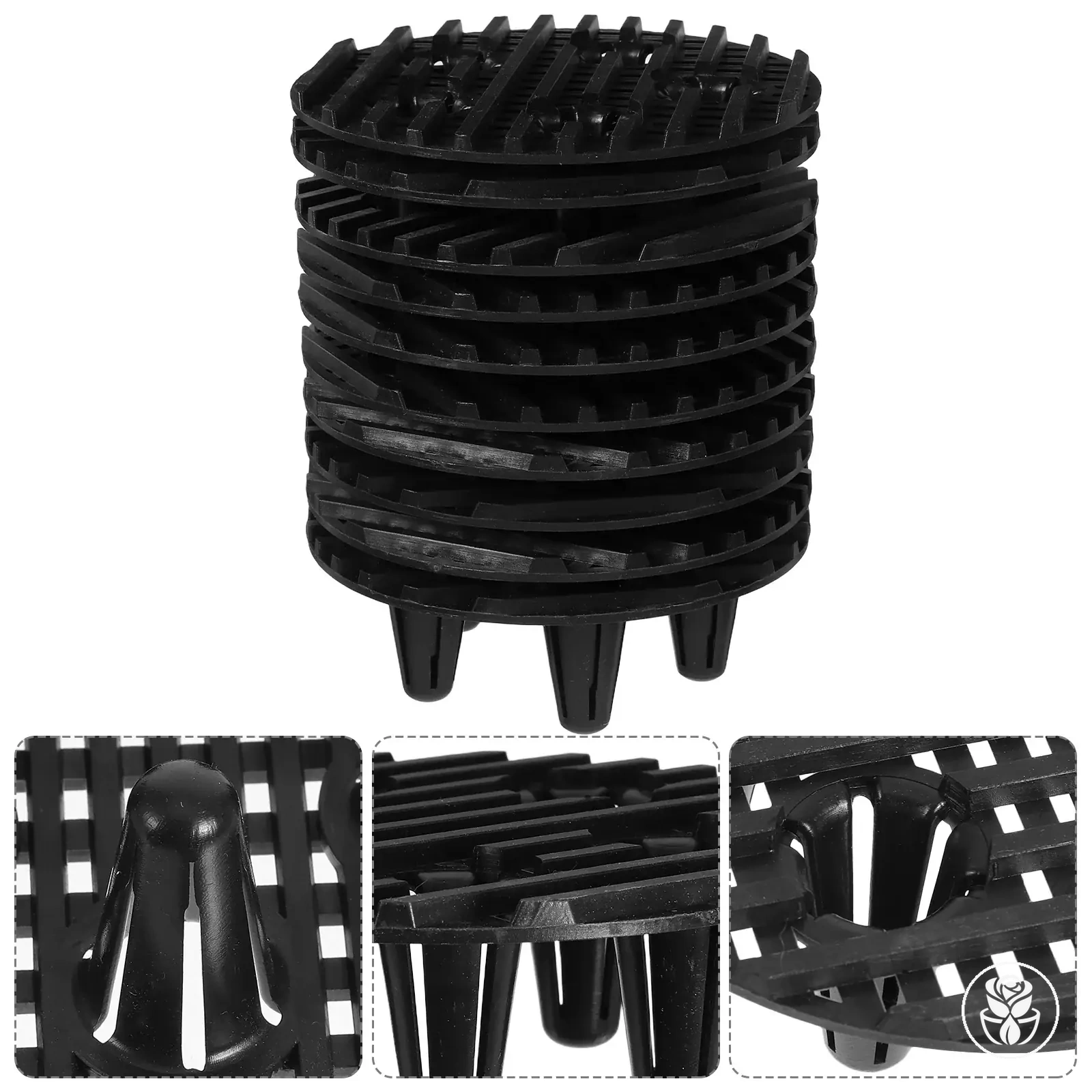 Soportes plásticos para elevar macetas de jardín