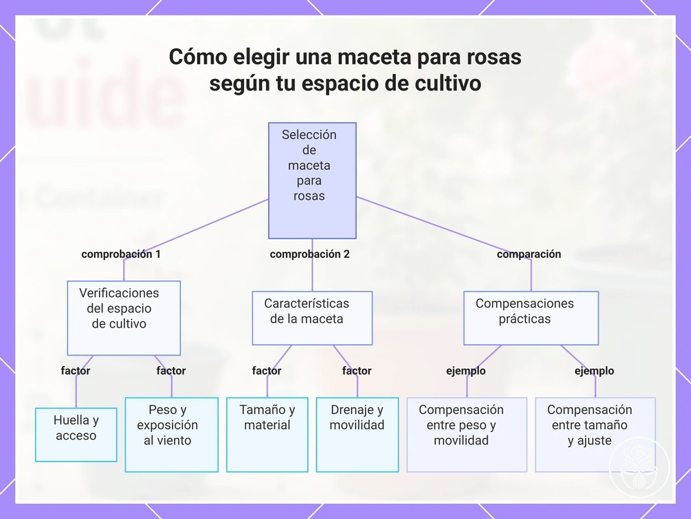 Cómo elegir una maceta para rosas según tu espacio de cultivo