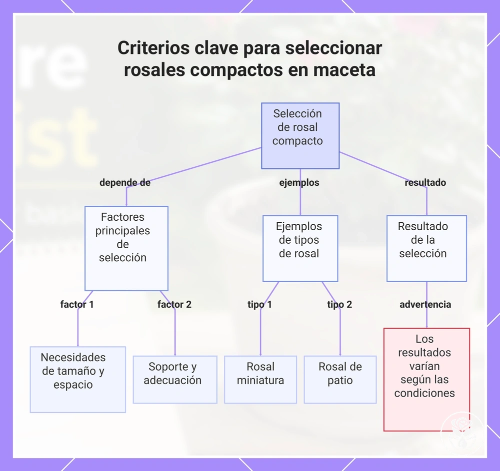 Criterios clave para seleccionar rosales compactos en maceta