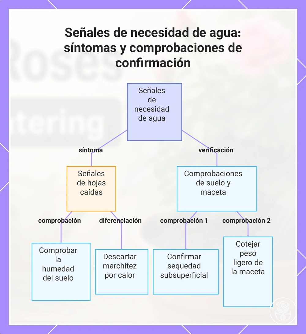 Señales de necesidad de agua: síntomas y comprobaciones de confirmación