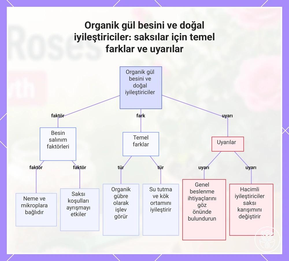 Organik gül besini ve doğal iyileştiriciler: saksılar için temel farklar ve uyarılar
