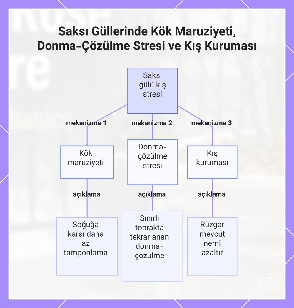 Saksı Güllerinde Kök Maruziyeti, Donma-Çözülme Stresi ve Kış Kuruması